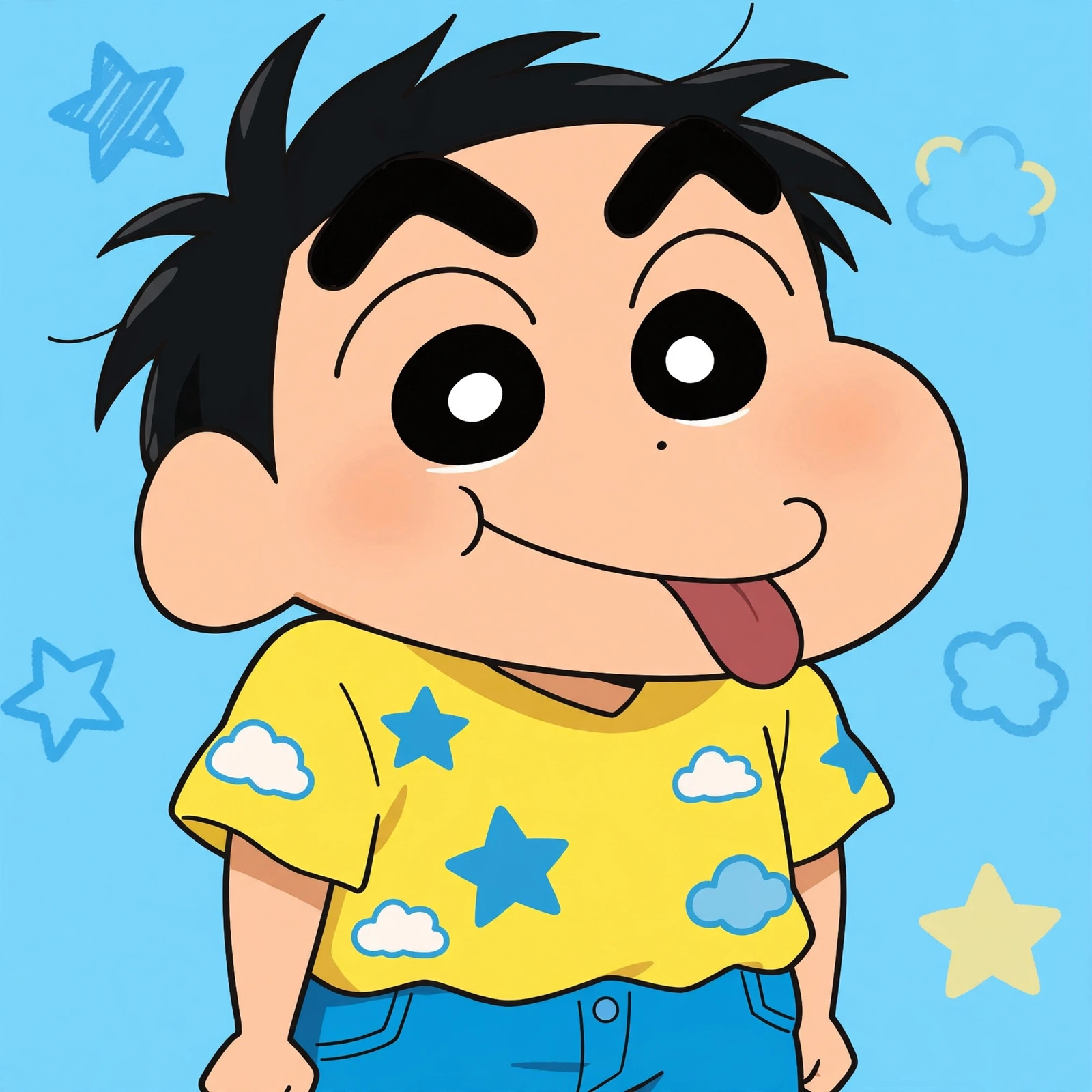 Shin-Chan Style Character Portrait