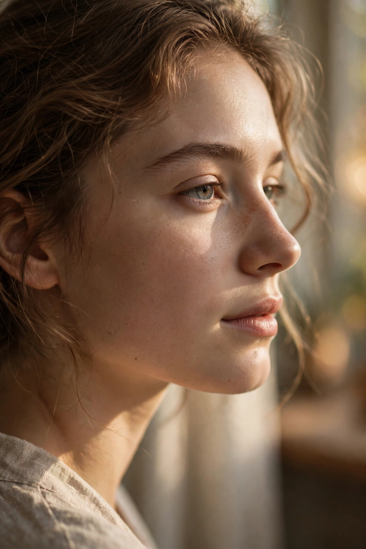 Sideways Close-Up Portrait