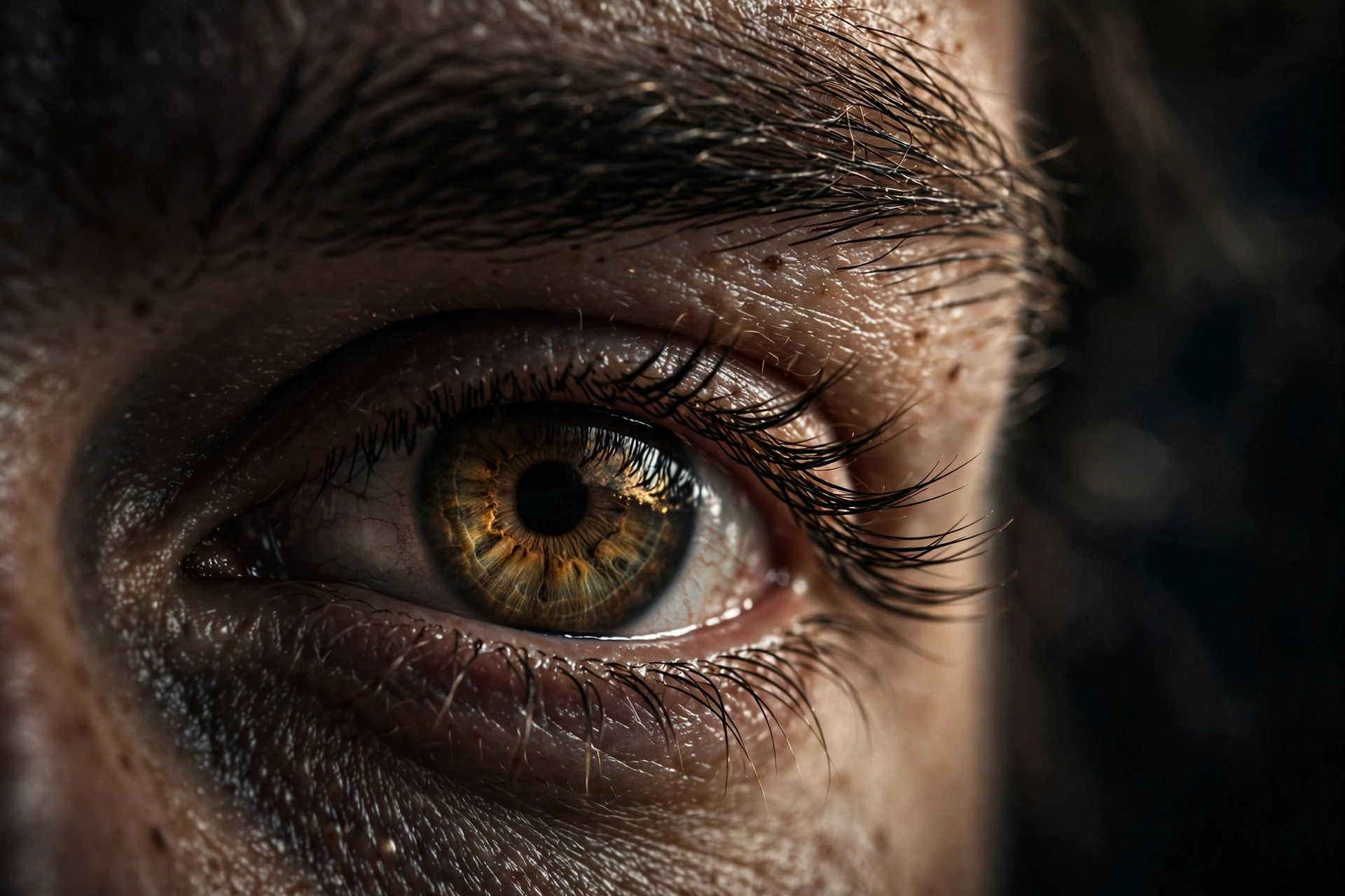 Single Eye Macro Close-Up