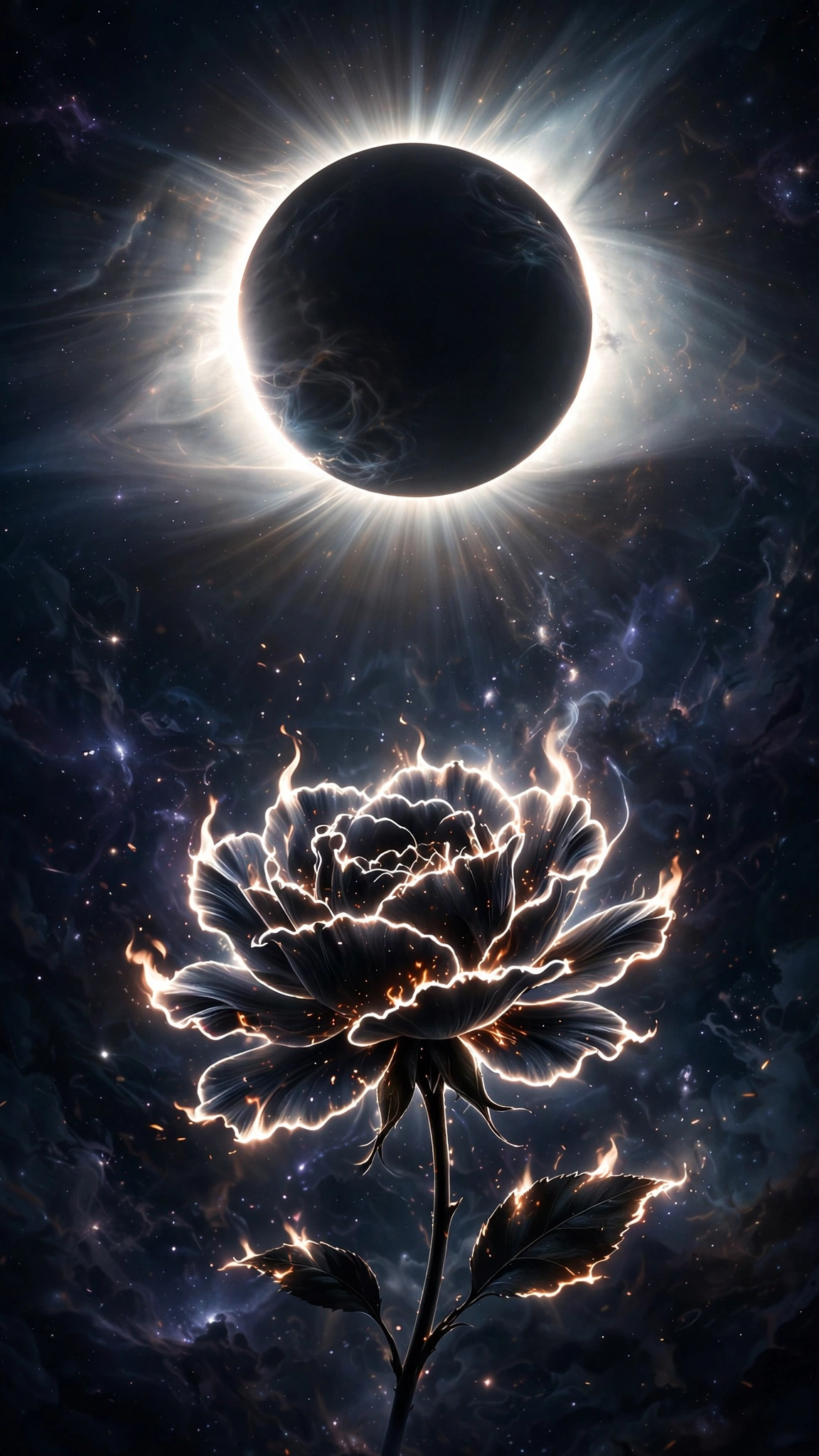 Solar Eclipse Bloom