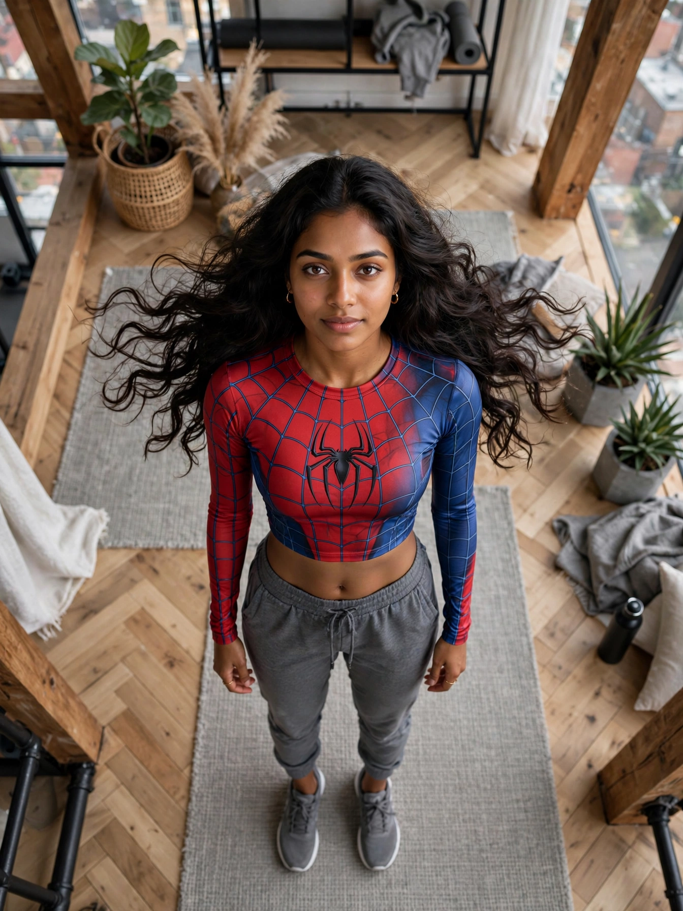 Spider-Woman Overhead Portrait