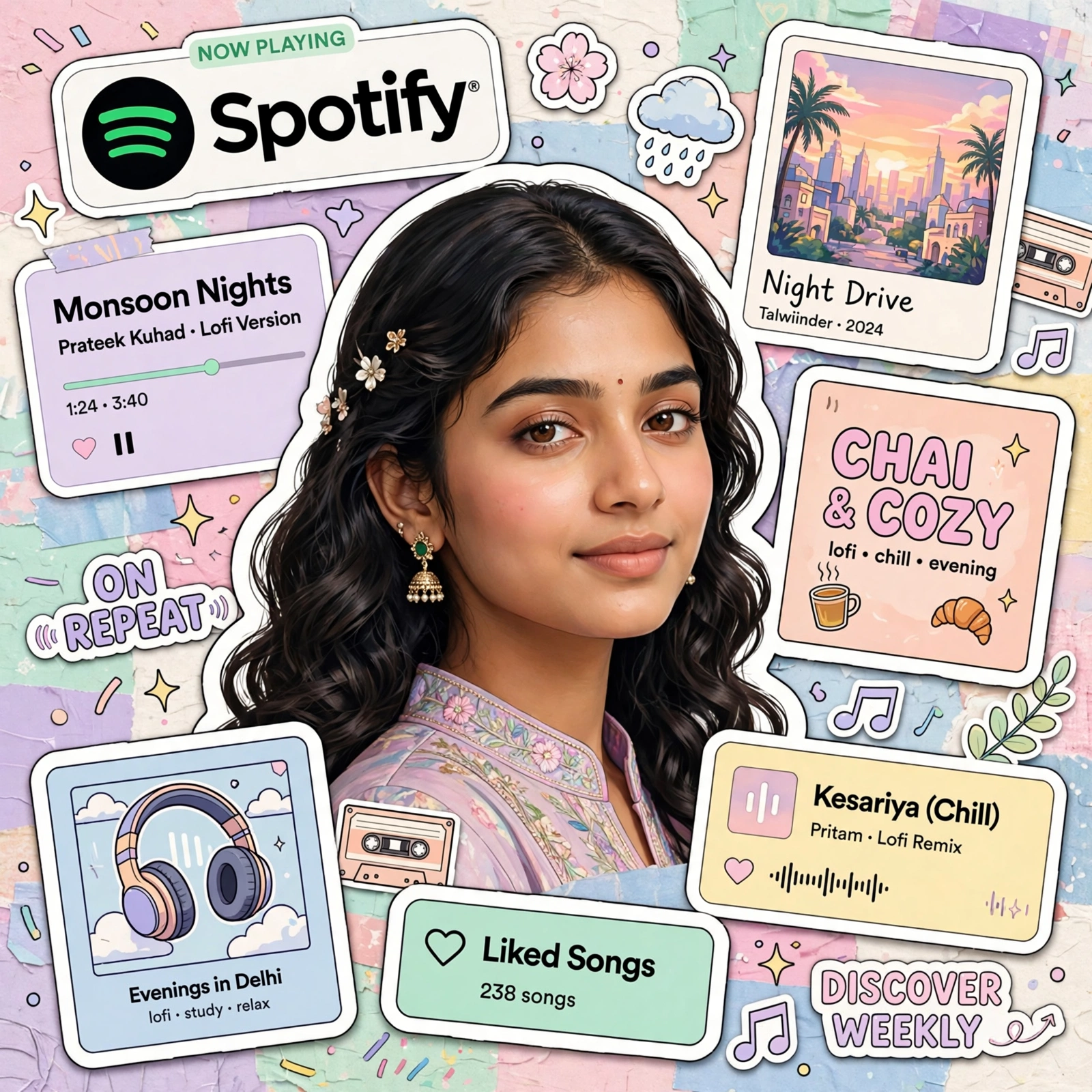 Spotify Collage Aesthetic