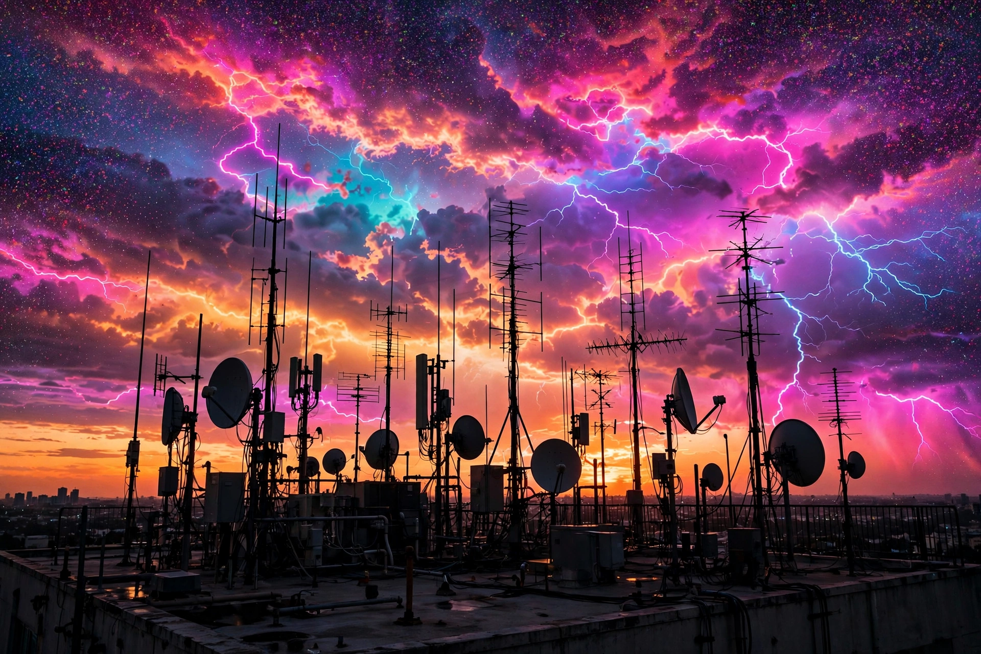 Static Sunset Signal