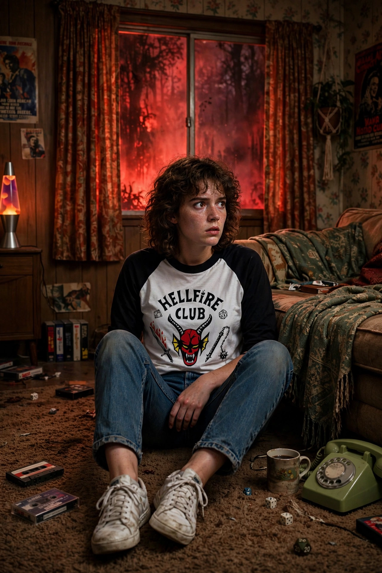 Stranger Things 80s Living Room Poster
