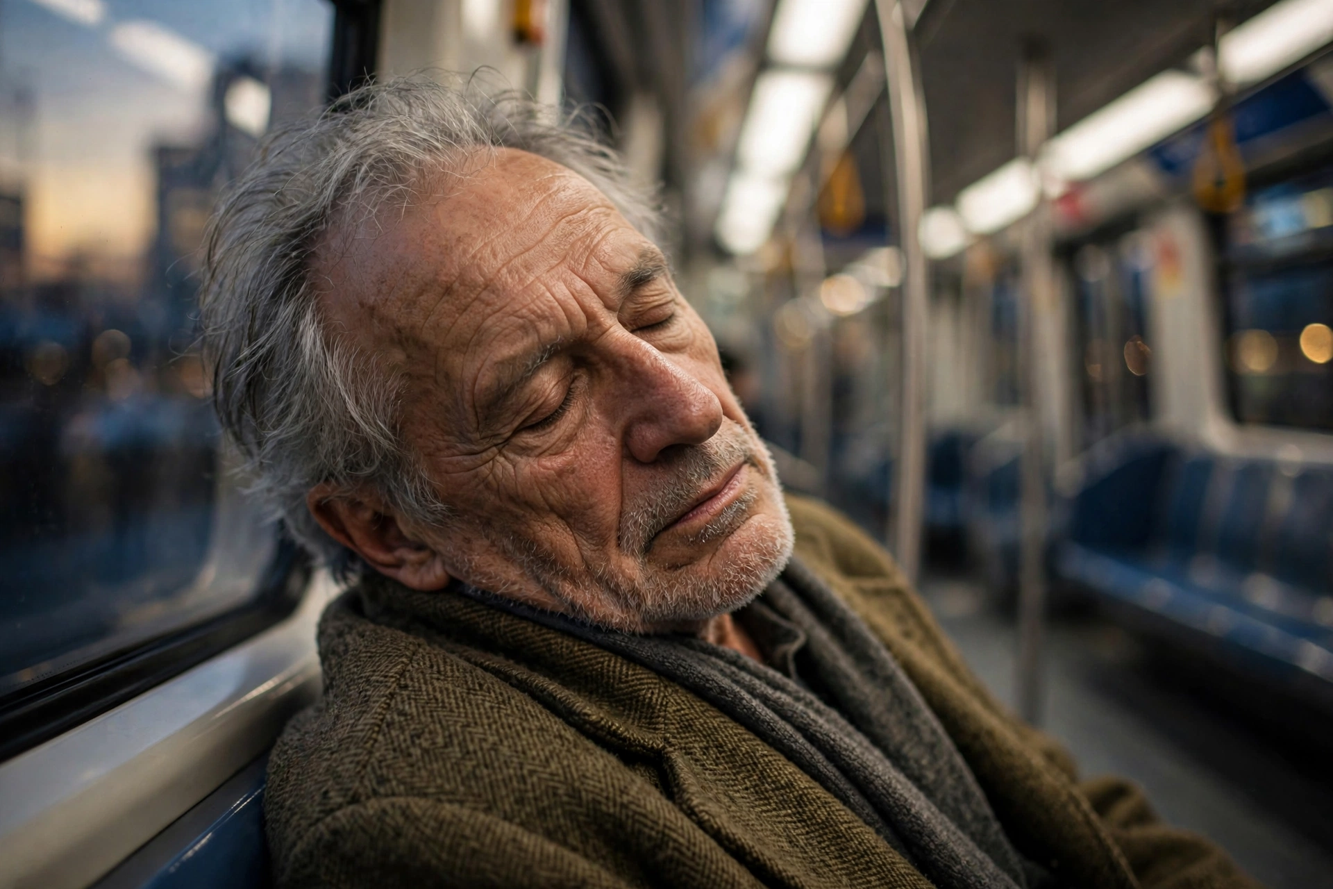Subway Nap Serene