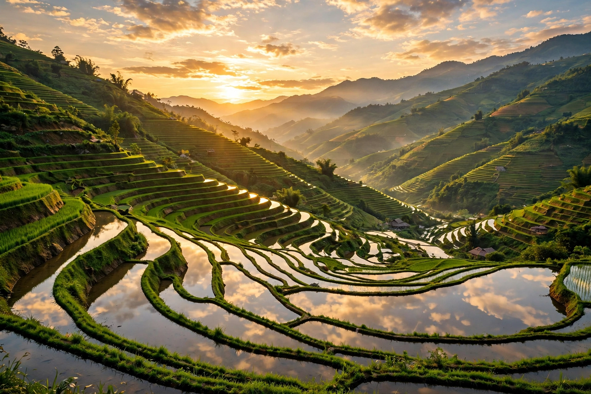Terraced Rice Glow