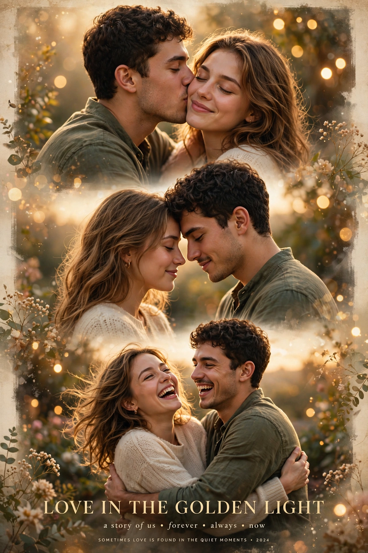 Three Pose Romantic Collage