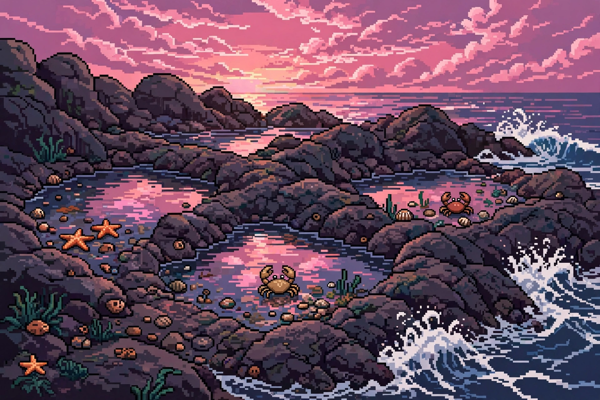 Tide Pools Sunset