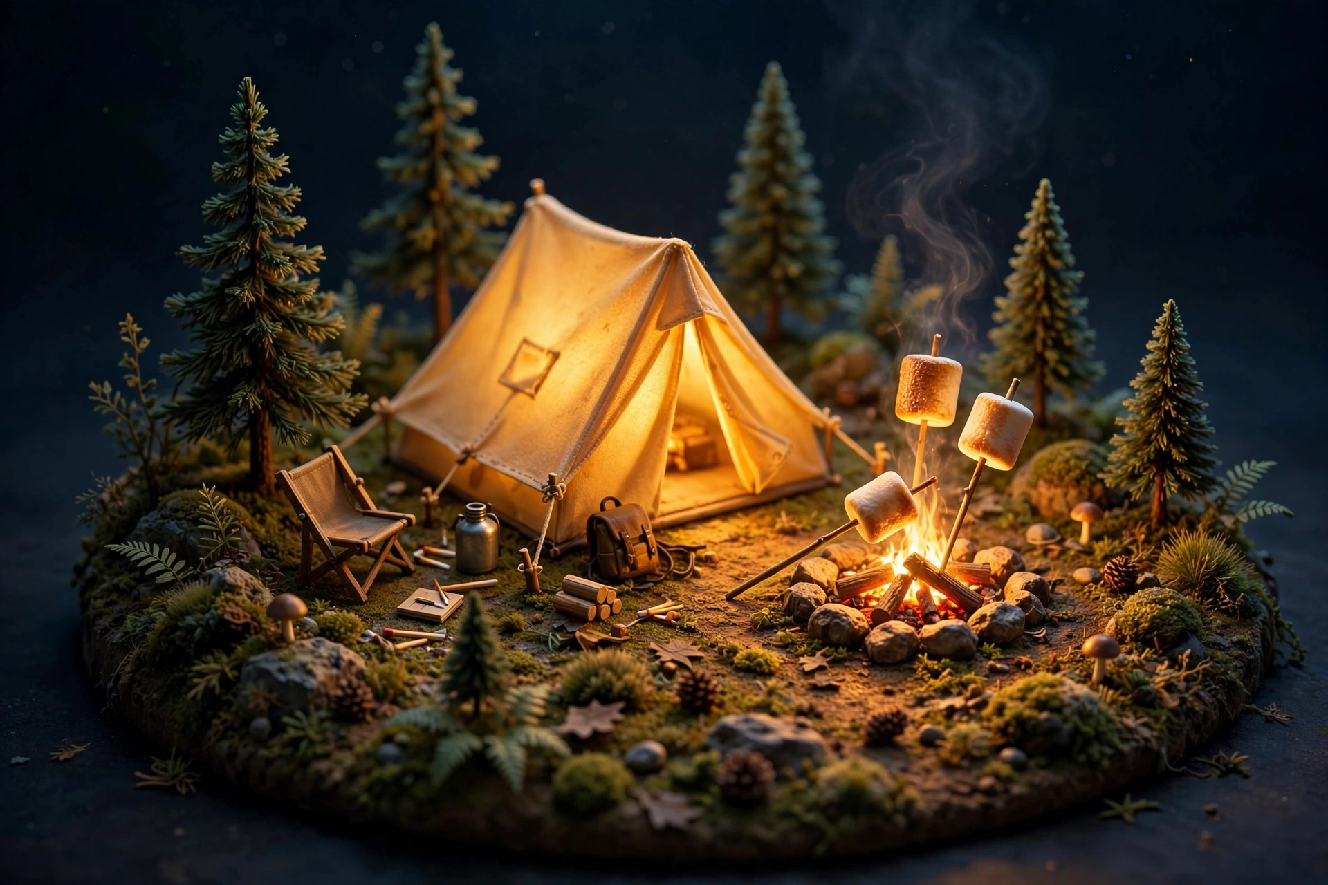 Tiny Campsite Diorama