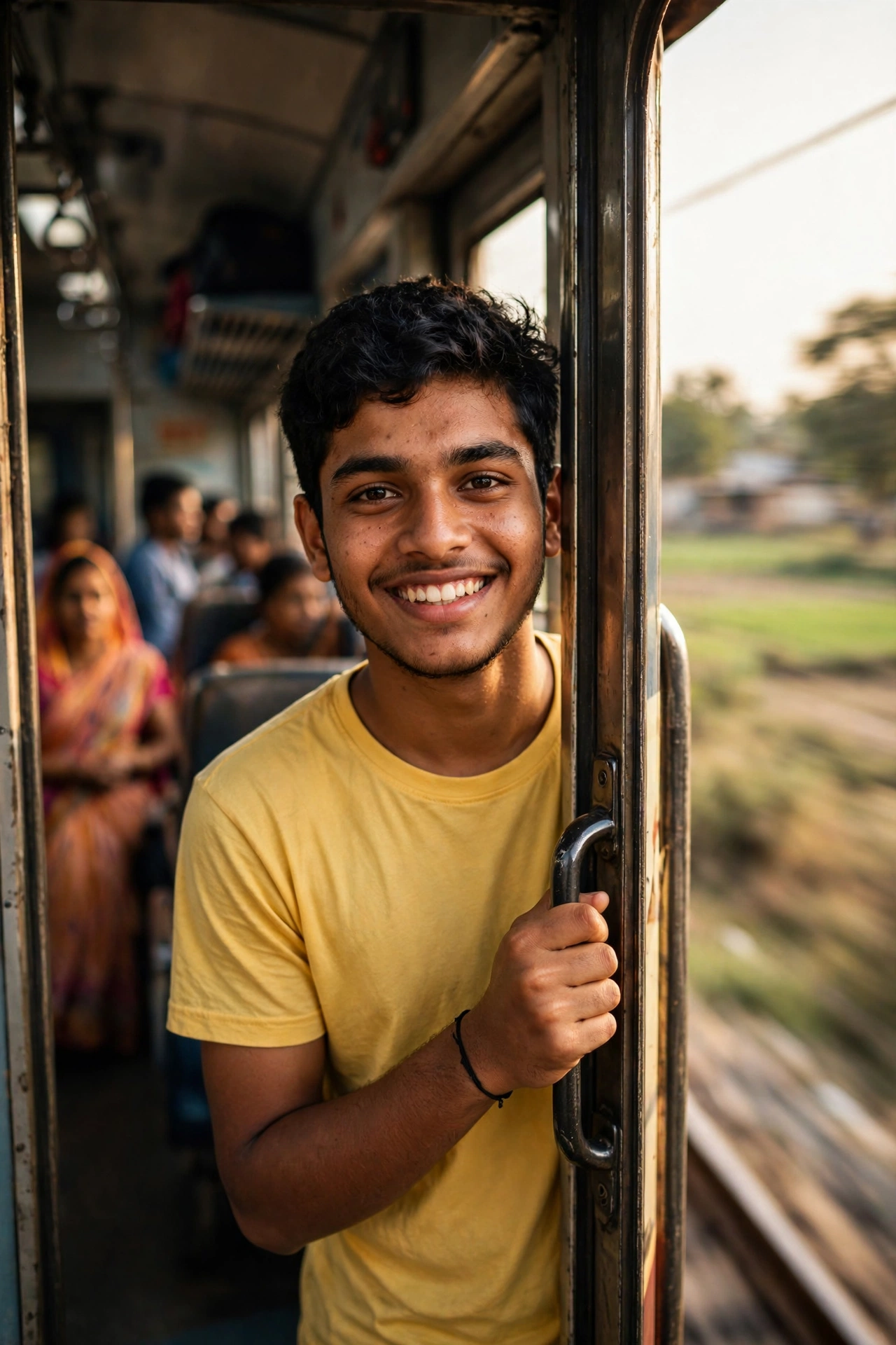 Train Door Travel Portrait