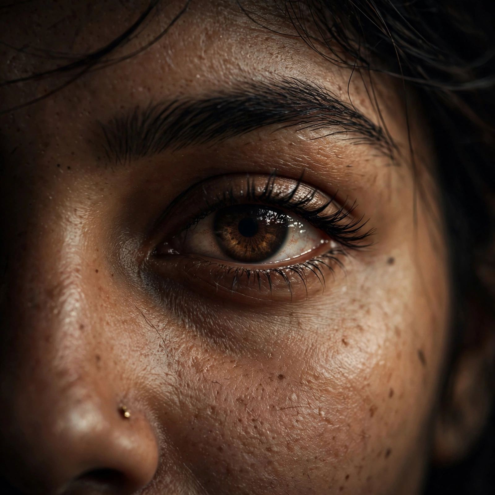 Ultra-Realistic Eye Close-Up