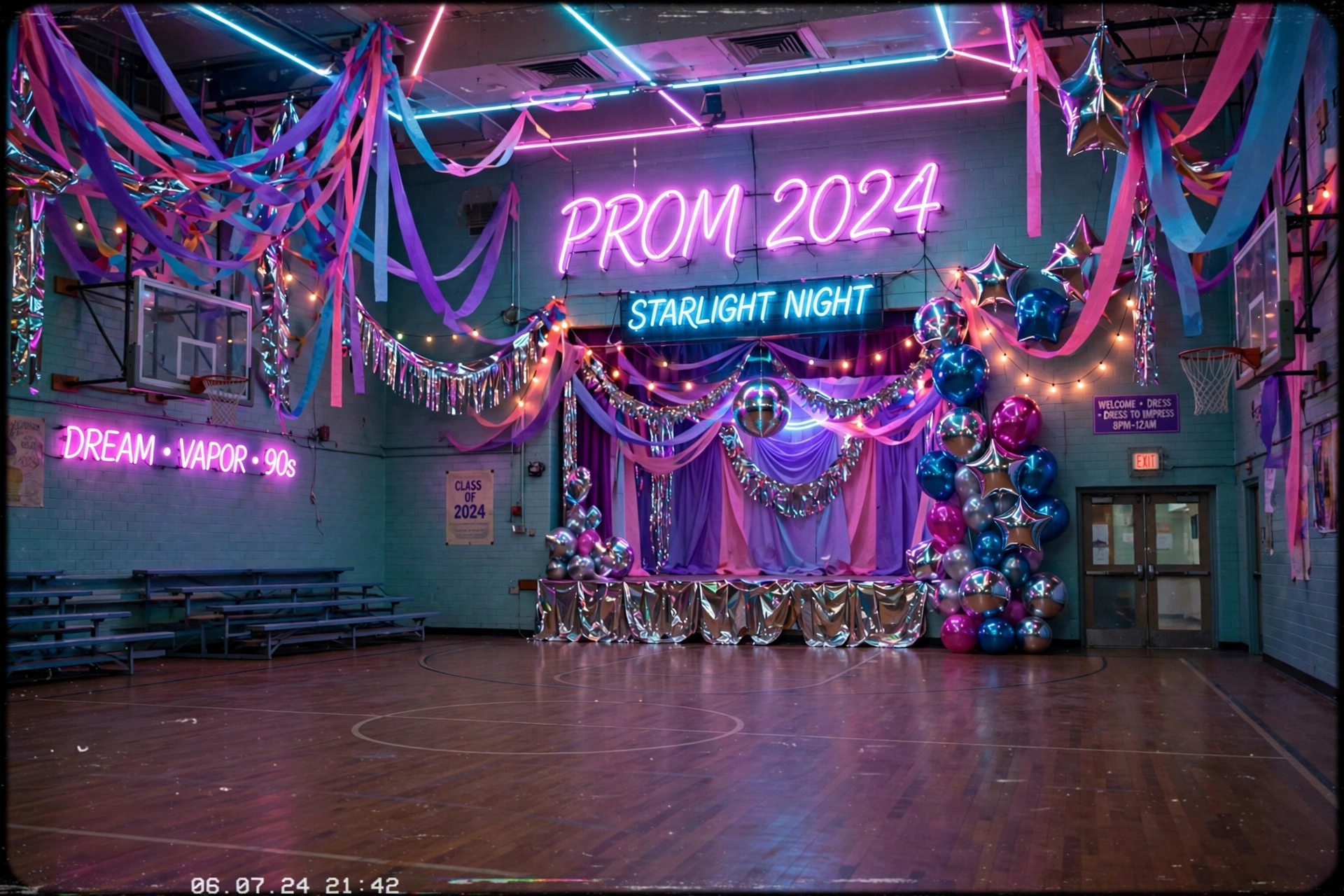 Vaporwave Prom Night