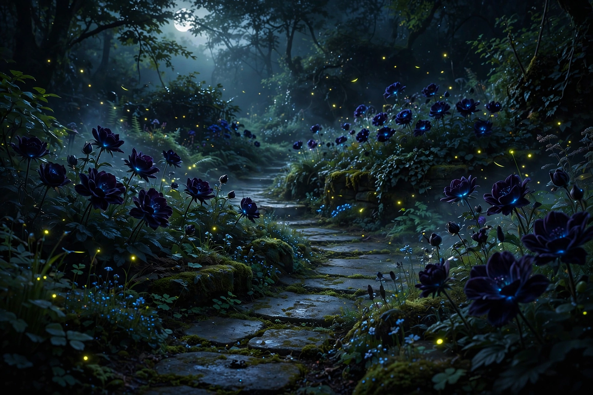 Velvet Midnight Garden