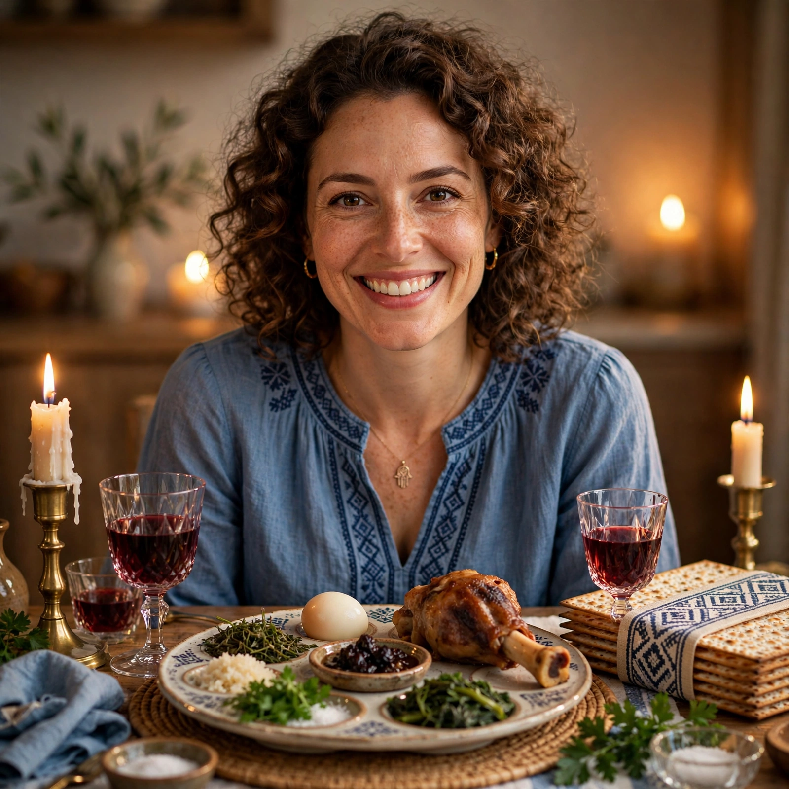 Woman Passover Seder