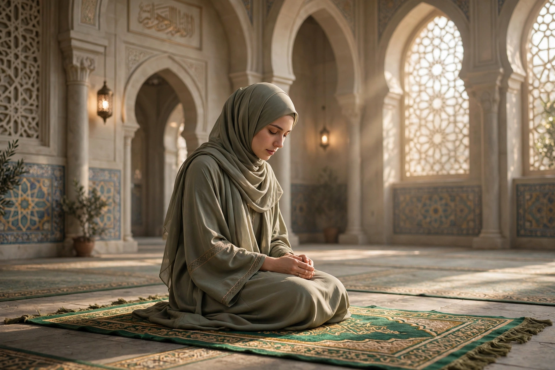Woman Praying Salah