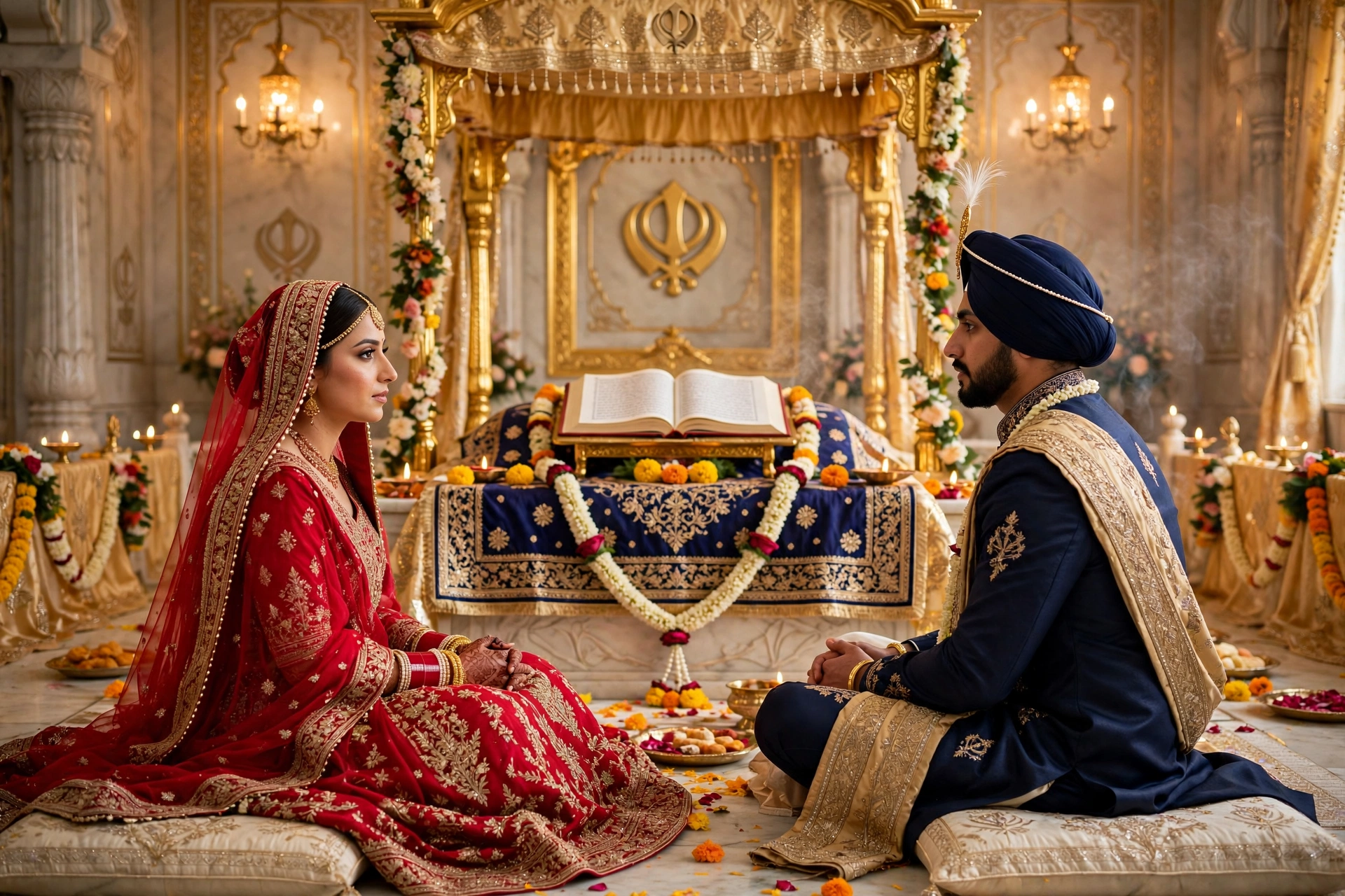 Woman Sikh Wedding
