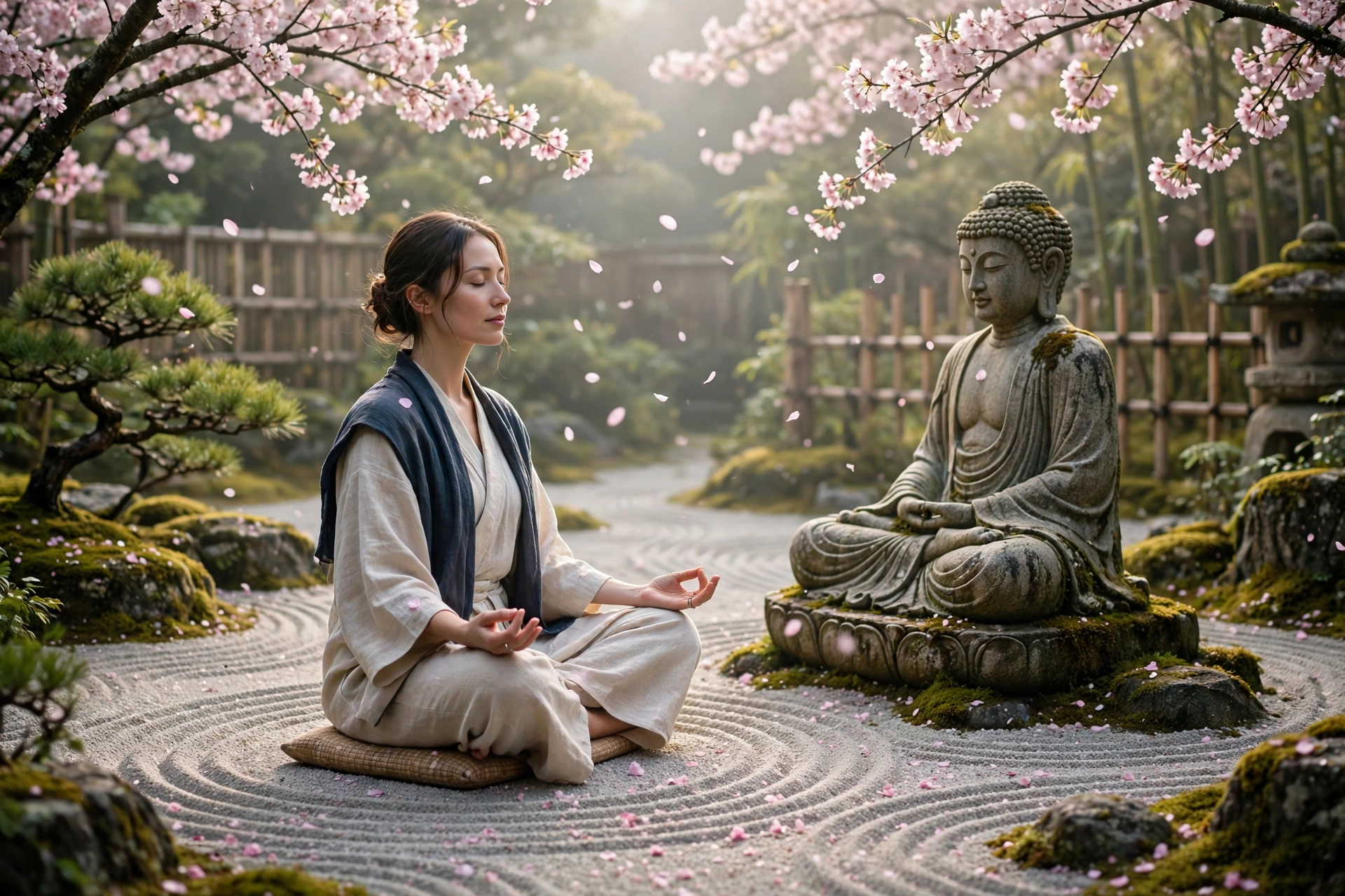 Woman Zen Garden
