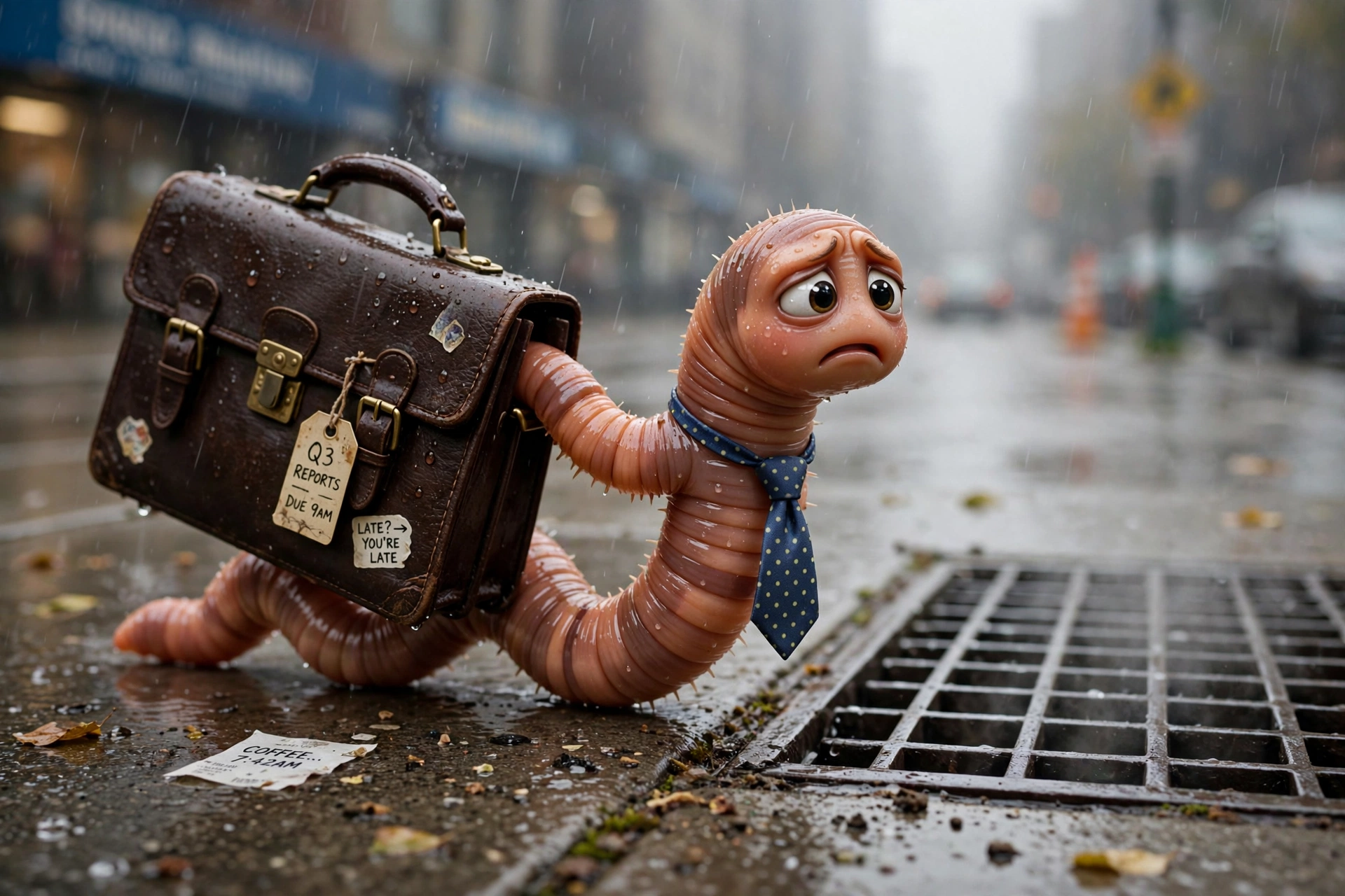 Worm With A Briefcase