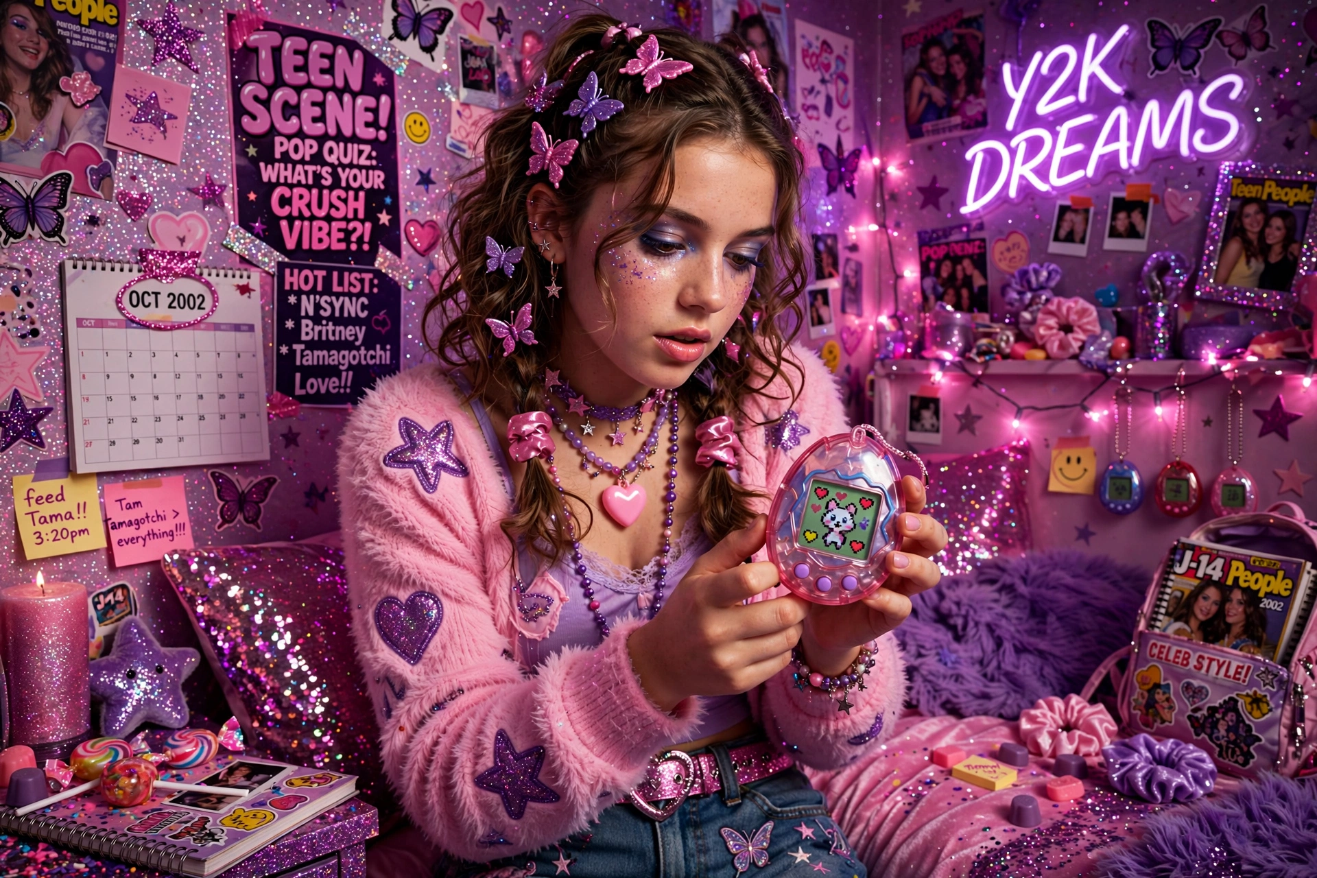 Y2K Bedroom Poster