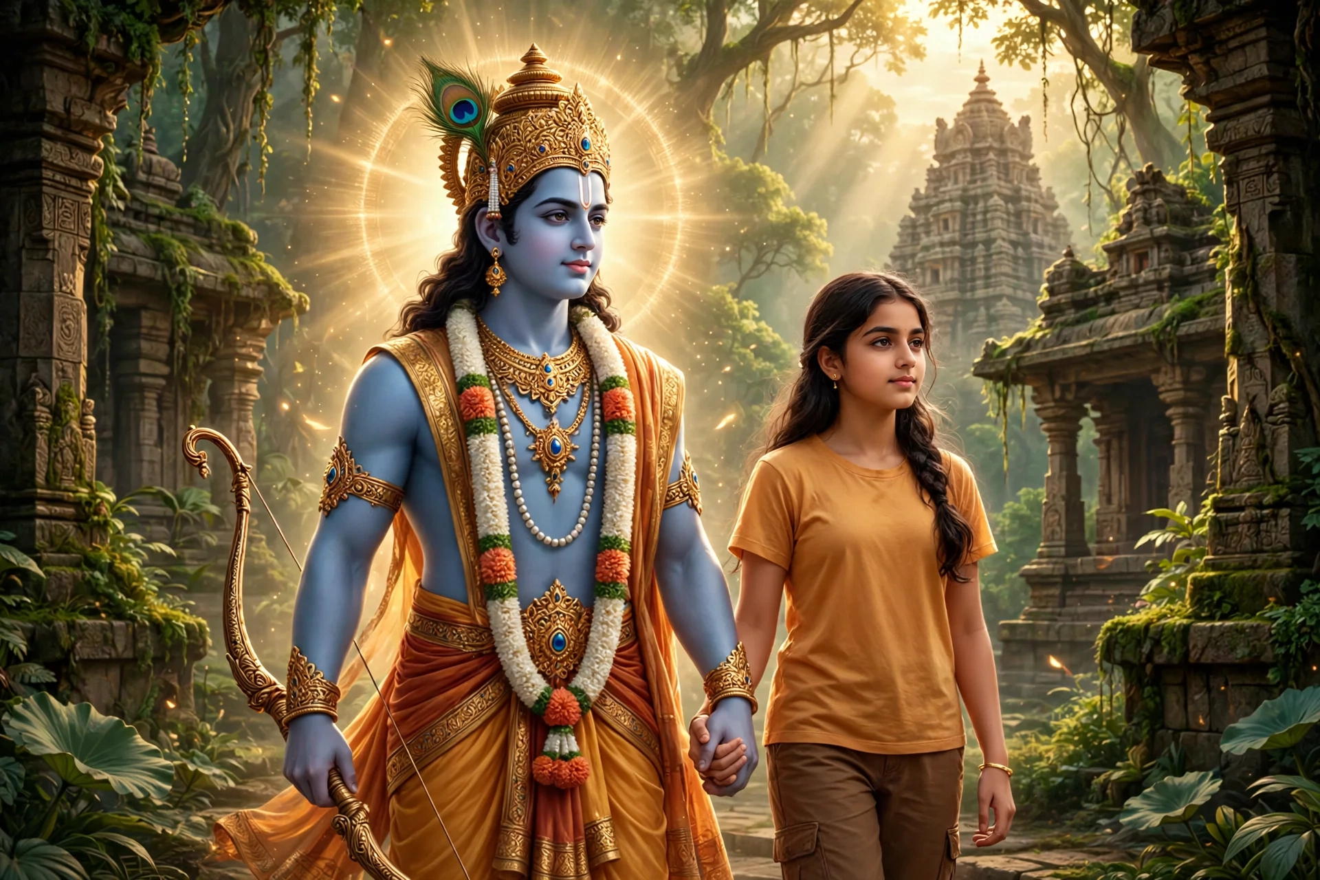 Young Lord Rama Looking Majestic