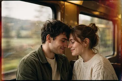 Couple 35mm Train Window /couple /35mm /train