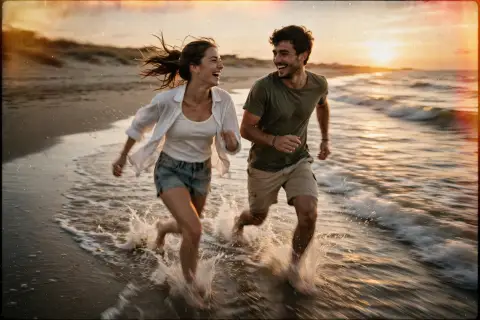 Couple 35mm Beach Run /couple /35mm /beachrun