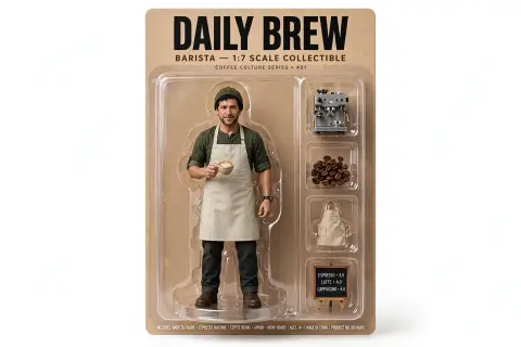 Barista Coffee Figurine Box