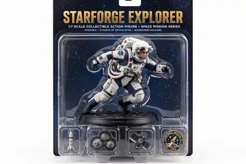 Astronaut Space Figurine Box