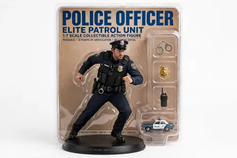 Police Officer Figurine Box