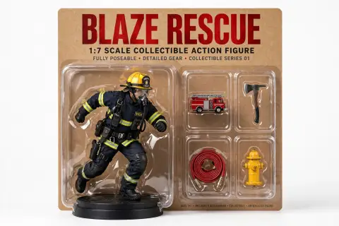 Firefighter Hero Figurine Box