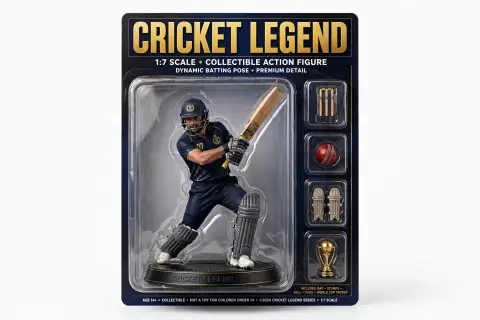 Cricket Champion Figurine Box