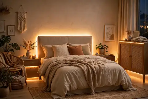 Aesthetic Bedroom LED Makeover