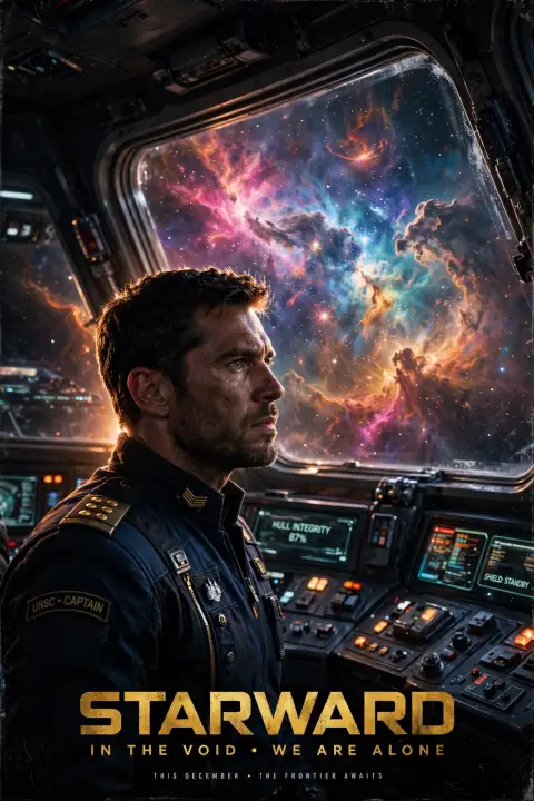 Space Captain Poster
