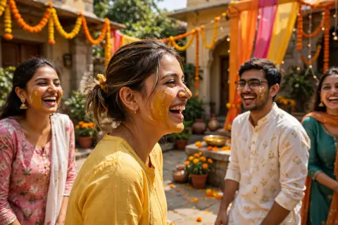 Haldi Ceremony Candid