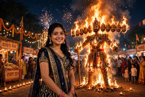 Girl at Ravan Dahan