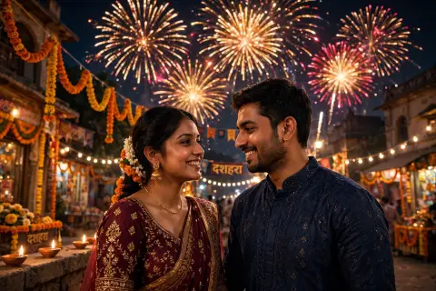 Fireworks Couple