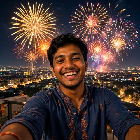 Fireworks Selfie
