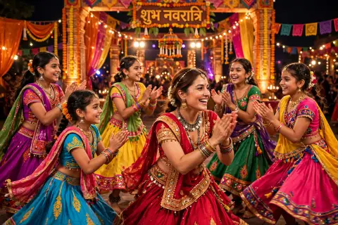 Girls Group Garba