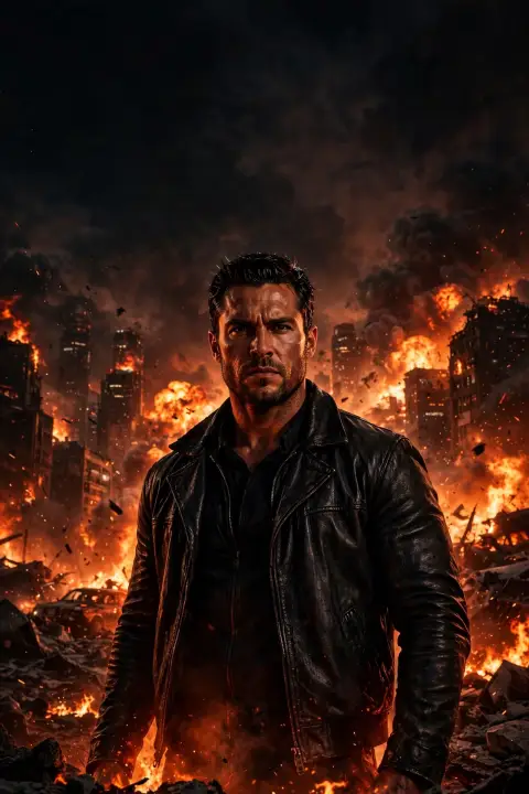 Action Movie Hero Poster