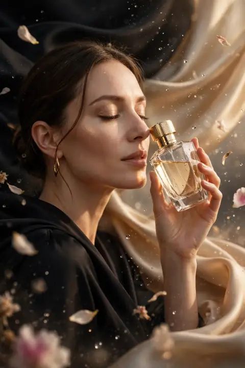 Luxury Perfume Ad Poster