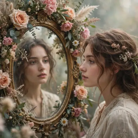 Malaril Malare Mirror Reflection