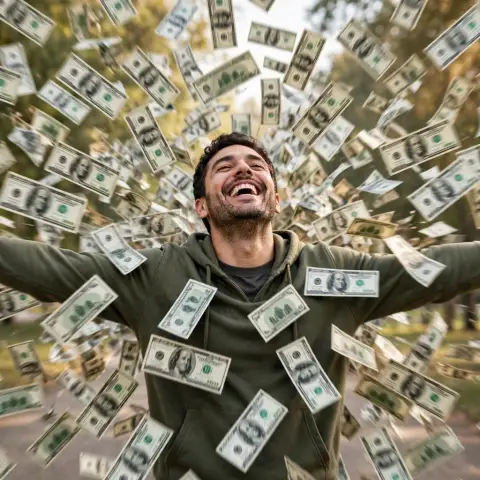 Money Confetti Explosion
