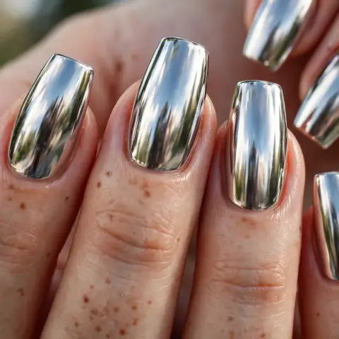 Chrome Mirror Nails