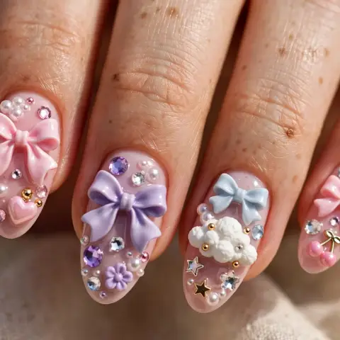 3D Charm Nails