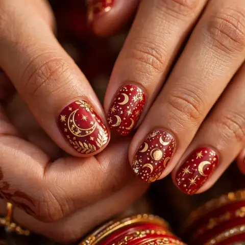 Karva Chauth Nails