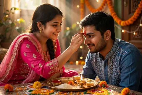 Bhai Dooj Tilak Ceremony