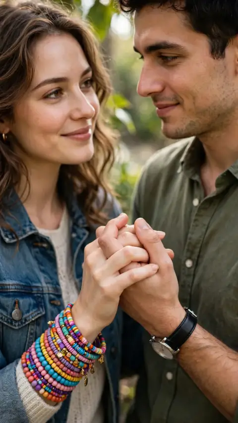 Couple Story Holding Hands with Bangles