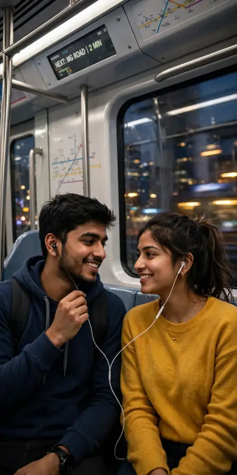 Gemini Couple Metro Ride Edit