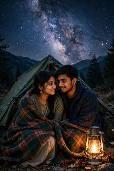 Gemini Couple Starry Night Edit