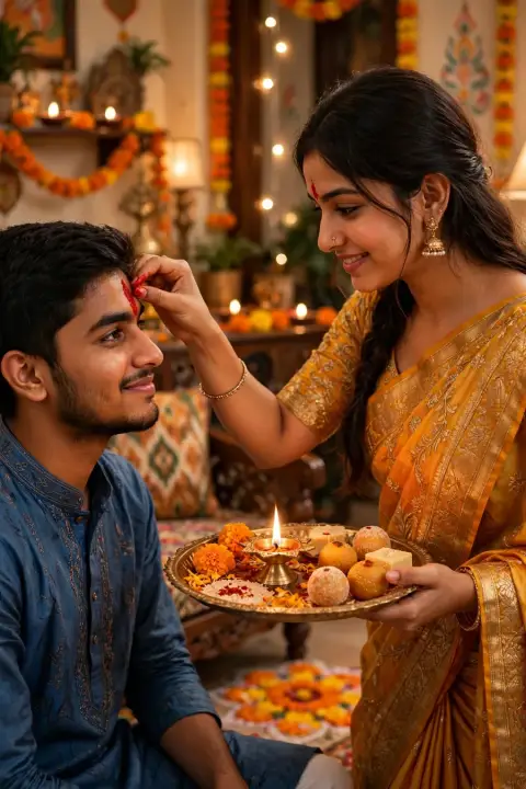 Bhai Dooj Tilak Ceremony